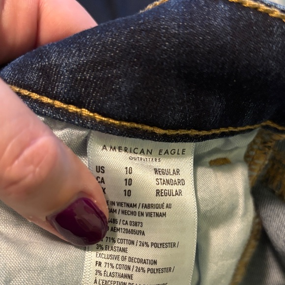 American Eagle Outfitters Women's Dark Blue Skinny Jeans - Picture 6 of 7